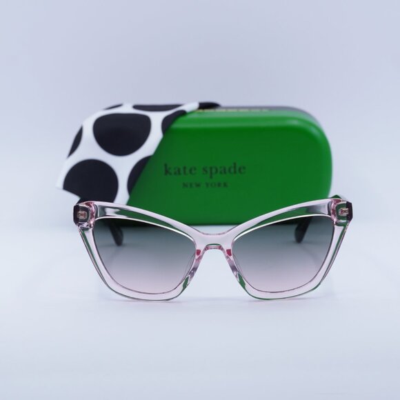 Kate Spade AMELIE/G/S 035J JP Cat Eye Sunglasses - Pink/Green main image 8